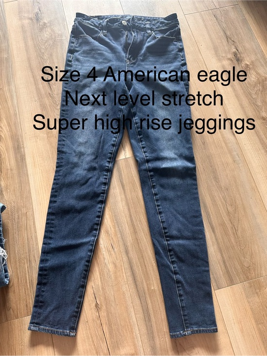 American Eagle Outfitters Denim - American Eagle Outfitters Super High-Rise Dark Blue Jeggings